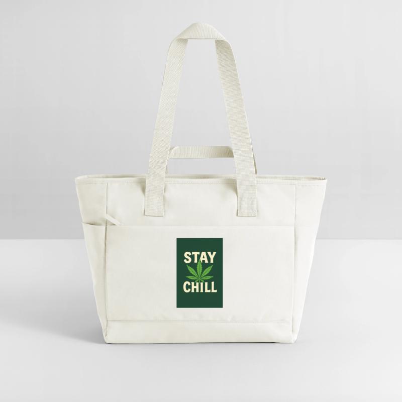 Stay Chill Cannabis Leaf Wasserabweisende Padded Bag