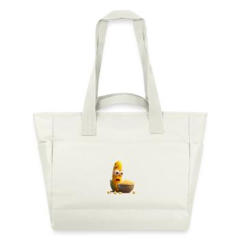 Corn on the cob upset - Water-Repellent Padded Bag - natural white - Front