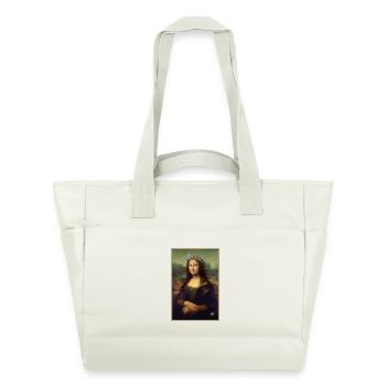 Mona Lisa Blumenkrone - Wasserabweisende Padded Bag - Naturweiß - Vorne