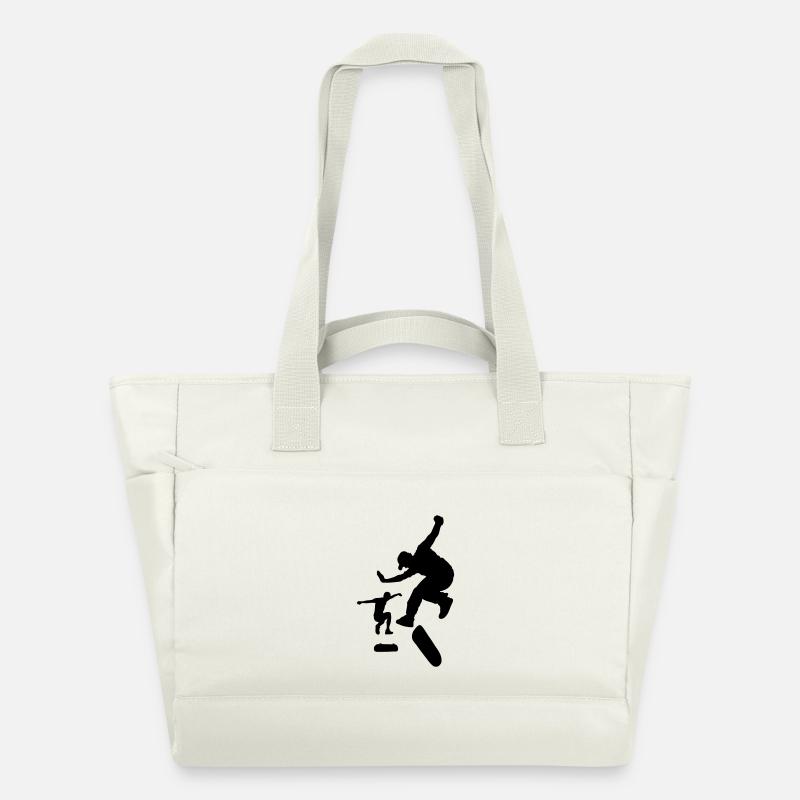 Skateboard - Sac matelassé déperlant - blanc nature