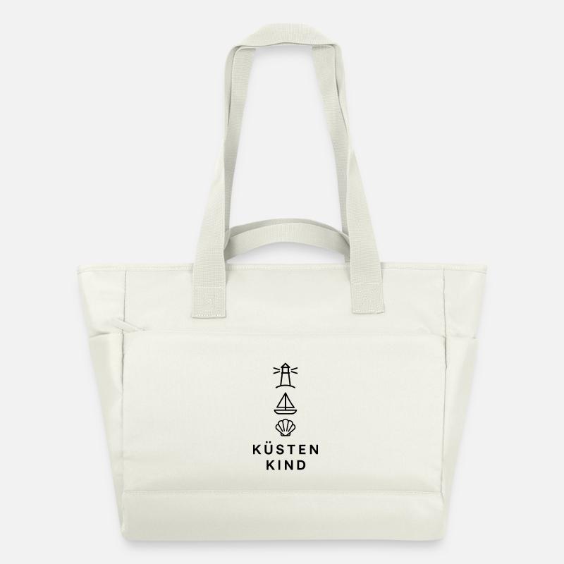 Sentiment d’appartenance d’un enfant côtier - Sac matelassé déperlant - blanc nature