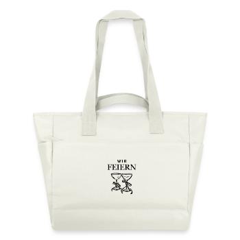 We celebrate - Water-Repellent Padded Bag - natural white - Front