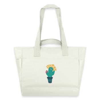 Cactus mexicain - Sac matelassé déperlant - blanc nature - Devant
