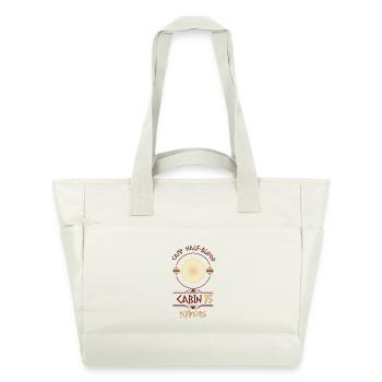 Cabin #15 in Camp Half Blood, Child of Hypnos - Water-Repellent Padded Bag - natural white - Front