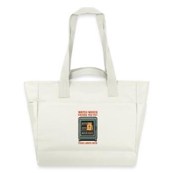 Faux réfrigérateur de laboratoire | Humour en microbiologie - Sac matelassé déperlant - blanc nature - Devant