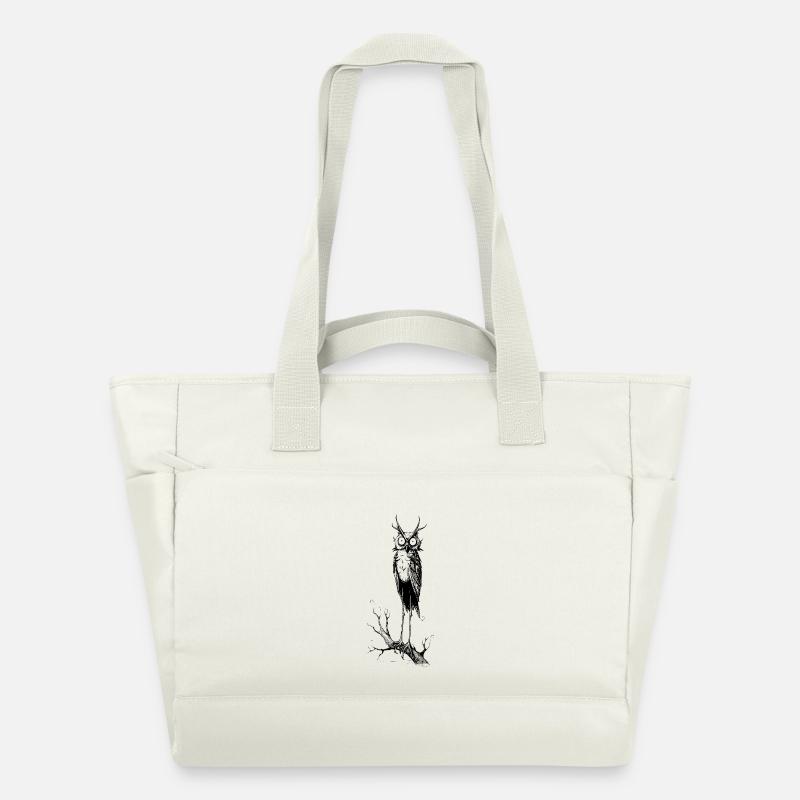Gothic Owl - Sac matelassé déperlant - blanc nature