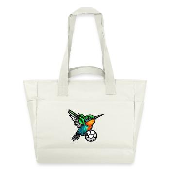 colibri ballon soccer - Sac matelassé déperlant - blanc nature - Devant