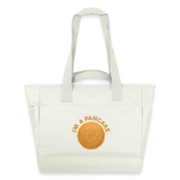 I'm a Pancake Costume Breakfast Halloween - Water-Repellent Padded Bag - natural white - Front