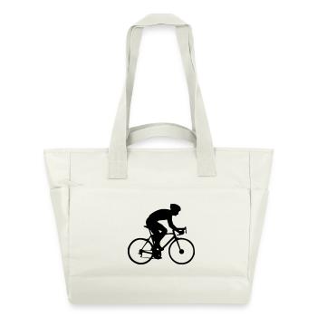 biker - Water-Repellent Padded Bag - natural white - Front