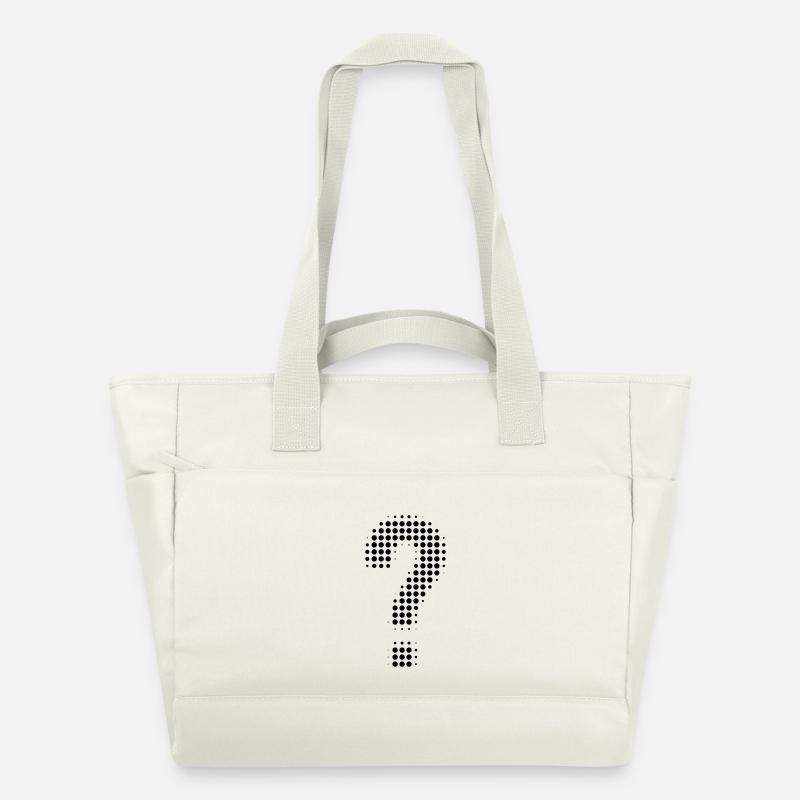 point d’interrogation - Sac matelassé déperlant - blanc nature