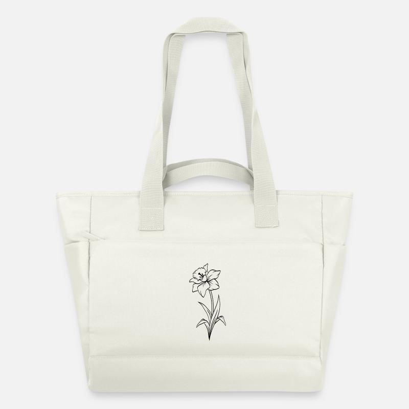 Narcisse - Sac matelassé déperlant - blanc nature