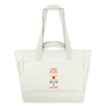 Genie Born November Baby Gift - Water-Repellent Padded Bag - natural white - Front