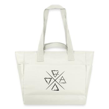 Four Element Symbols - Water-Repellent Padded Bag - natural white - Front