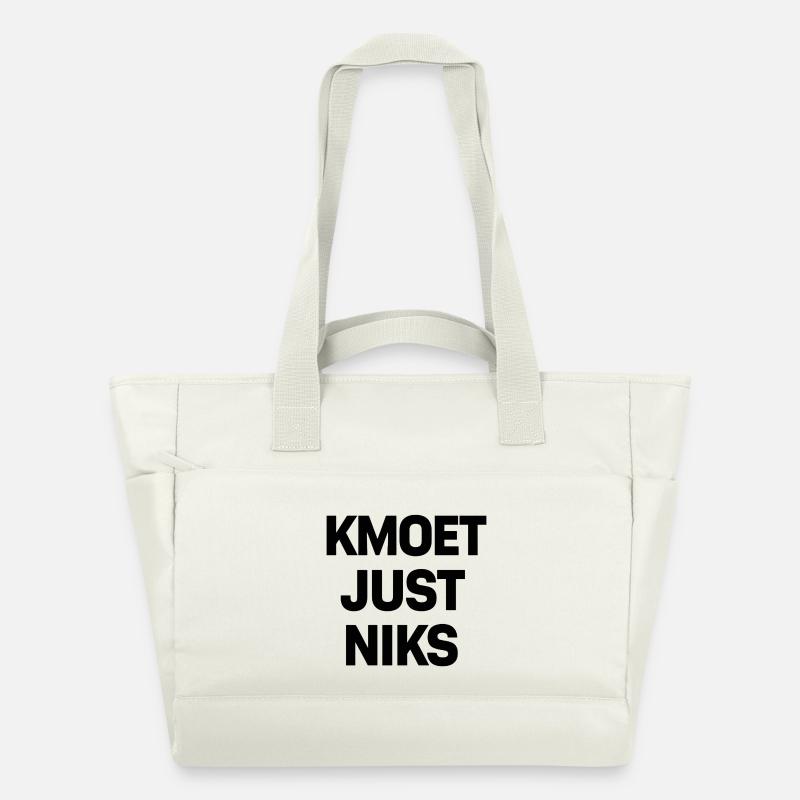 Kmoet just nothing, Dialecte anversois Chemises - Sac matelassé déperlant - blanc nature