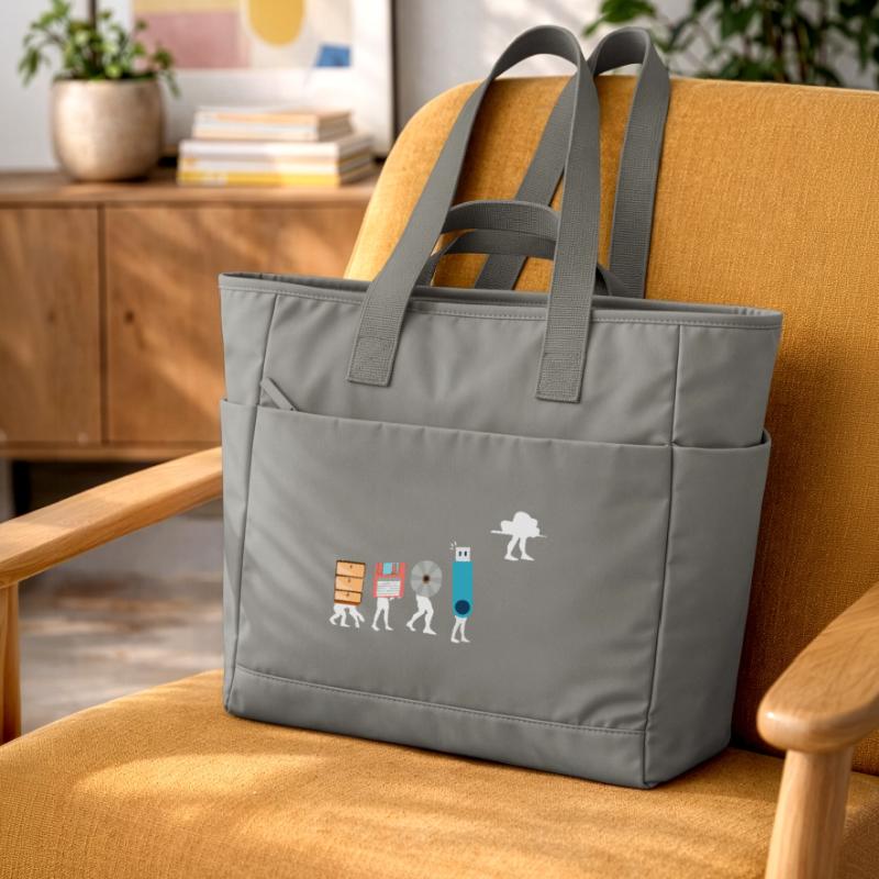 Cloud-Computing-Lustige Programmierer-Daten-KI-Software Wasserabweisende Padded Bag