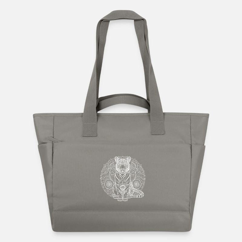 Tiger Mandala - Wasserabweisende Padded Bag - Grau