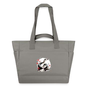 Chinesisches Sternzeichen Schlange - Wasserabweisende Padded Bag - Grau - Vorne