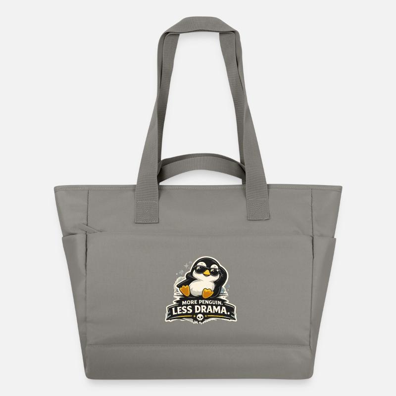 Plus de Penguin, moins de drame - Sac matelassé déperlant - gris