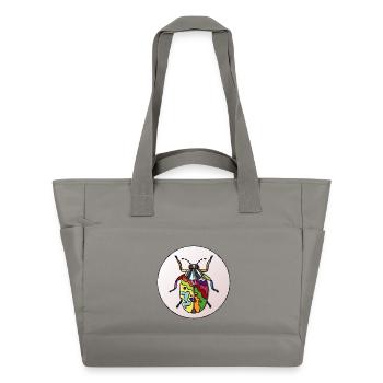 Lebender Regenbogenkäfer - Wasserabweisende Padded Bag - Grau - Vorne