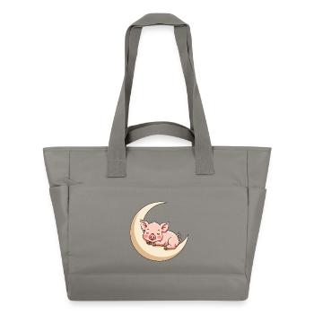 Cochon du sommeil lunaire - Sac matelassé déperlant - gris - Devant