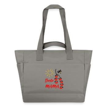 beste Mama, Muttertag - Wasserabweisende Padded Bag - Grau - Vorne