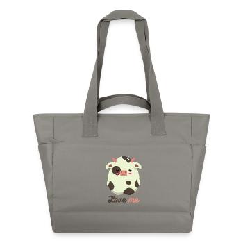 Vache - Sac matelassé déperlant - gris - Devant