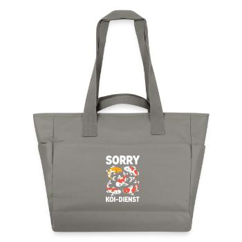 Désolé service de carpes koi drôle de poisson de carpe - Sac matelassé déperlant - gris - Devant