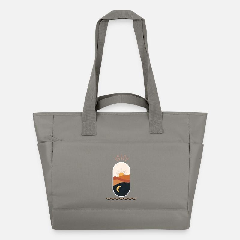 Désert Soleil Lune Nuits - Sac matelassé déperlant - gris