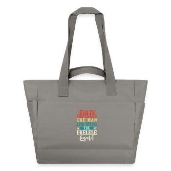 Ukulélé hawaïen Ukulélé Papa Papa Le - Sac matelassé déperlant - gris - Devant
