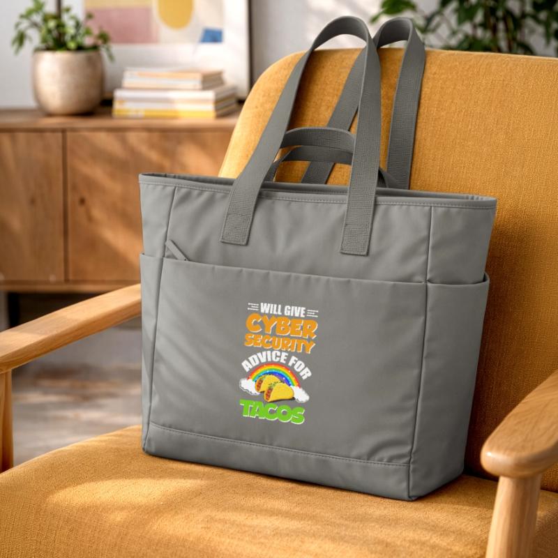 Funny Cybersecurity IT Support IT Security Network Water-Repellent Padded Bag