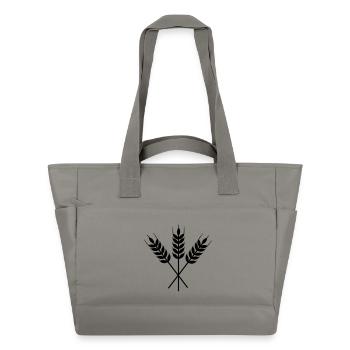 Three grain stalks - Water-Repellent Padded Bag - grey - Front