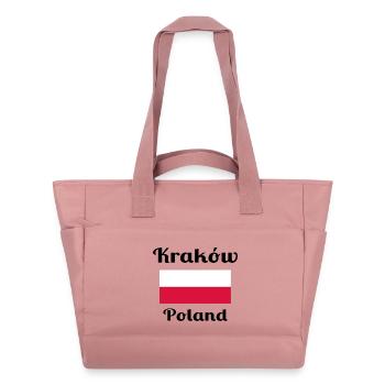 Kraków, Poland - Stylish prints - Water-Repellent Padded Bag - canyon pink - Front