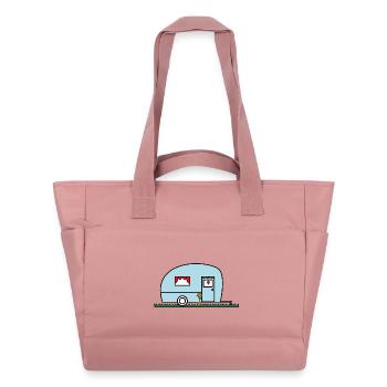FEIERTAG. FROHE FEIERTAGE. GELIEBTE. MEISTER. LEHRER - Wasserabweisende Padded Bag - Altrosa - Vorne