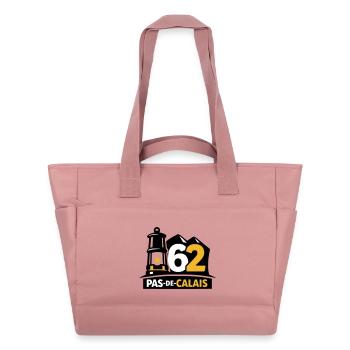 62 Pas de Calais Emblem - Wasserabweisende Padded Bag - Altrosa - Vorne