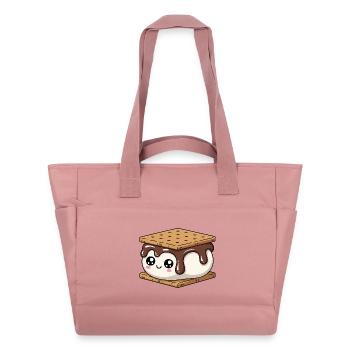Cute Smore Kawaii Food Camping - Water-Repellent Padded Bag - canyon pink - Front