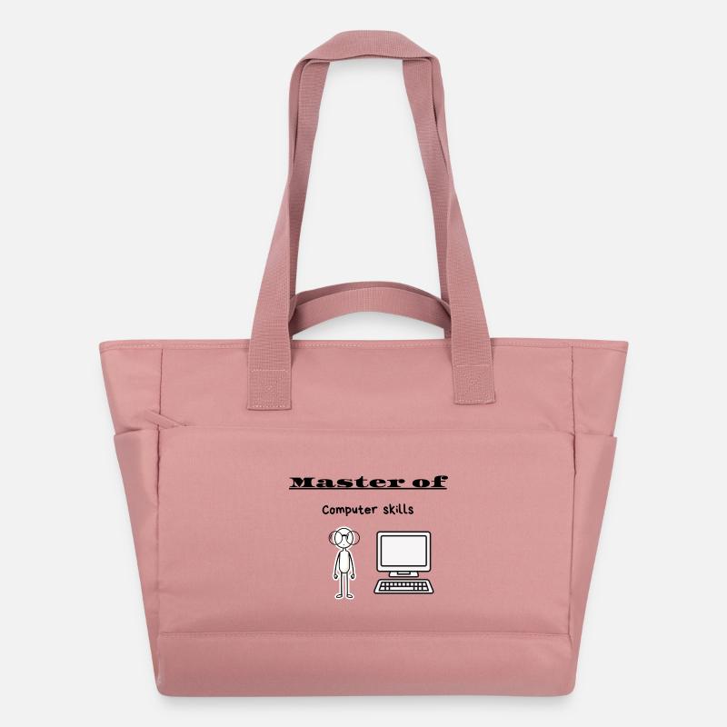 Master en informatique - Sac matelassé déperlant - rose poudré
