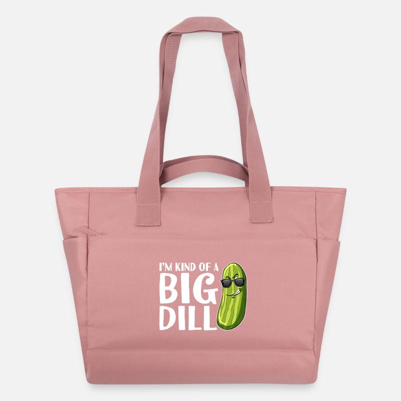 Big Dill Pickle Pun Tee - Sac matelassé déperlant - rose poudré