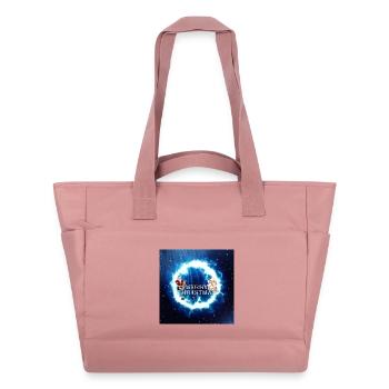 Joyeux Noël vous souhaite le Père Noël - Sac matelassé déperlant - rose poudré - Devant