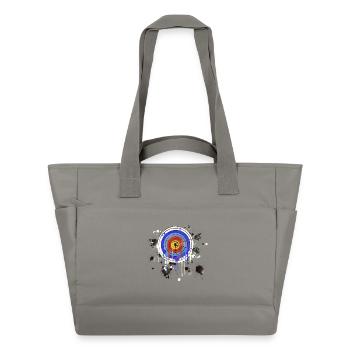 Archery Archery retro vintage paint sprayer - Water-Repellent Padded Bag - grey - Front