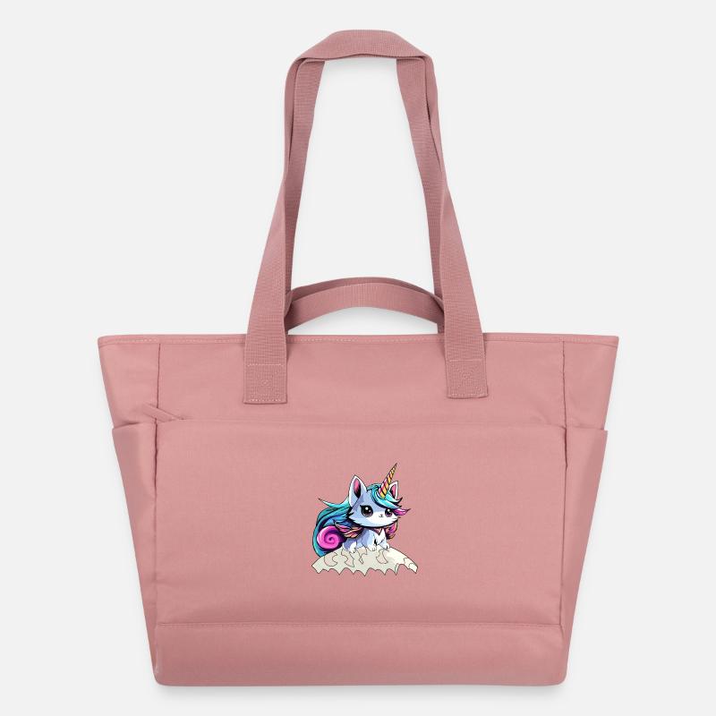 Fee Einhorn Katze - Wasserabweisende Padded Bag - Altrosa