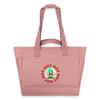 Menopause, Hot Pickles Gherkins - Water-Repellent Padded Bag - canyon pink - Front