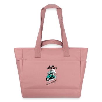 Wild Ride – Scooter de dessin animé rebelle - Sac matelassé déperlant - rose poudré - Devant