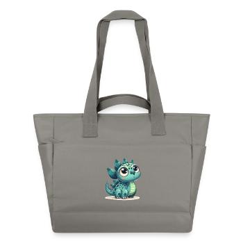 Stegosaurus Baby Dino Babydino Dinobaby Gift - Water-Repellent Padded Bag - grey - Front