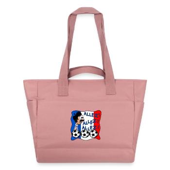 ALLEZ PAPA PÈRE FRANCE - Sac matelassé déperlant - rose poudré - Devant