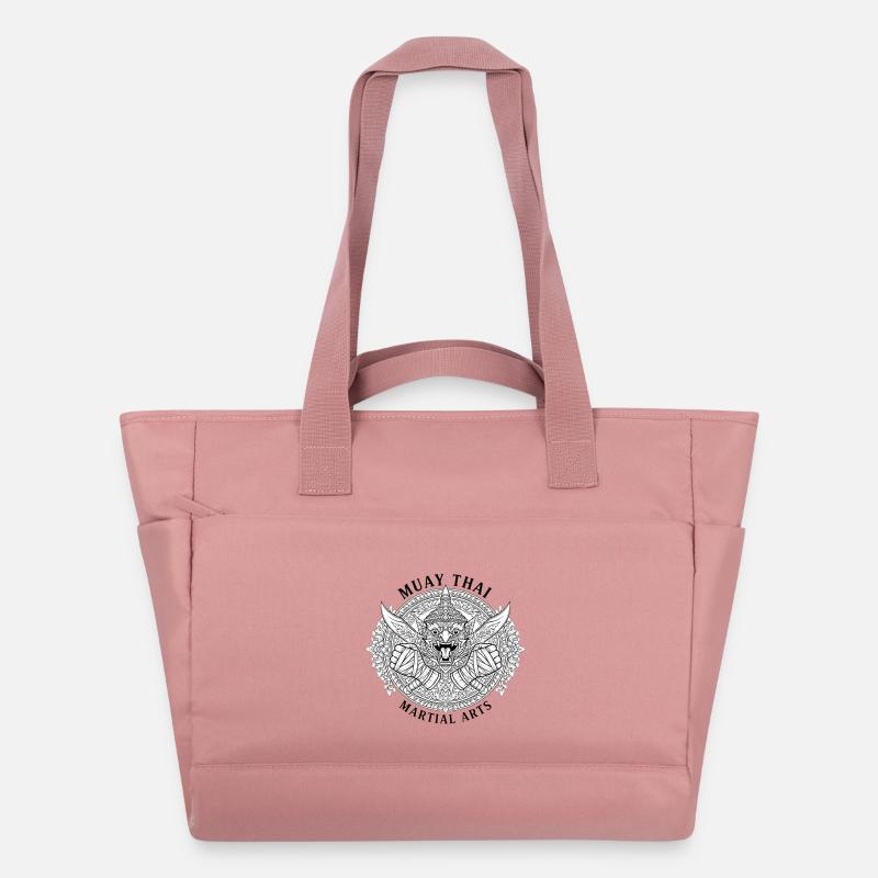 Tête de dragon Muay Thai Emblem - Sac matelassé déperlant - rose poudré