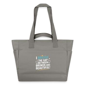 Dental Ceramic Firing Process  - Water-Repellent Padded Bag - grey - Front