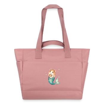 Süßer Hamster Meerjungfrau Kinderdesign - Wasserabweisende Padded Bag - Altrosa - Vorne