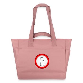 VERBOT BIERFLASCHE - Wasserabweisende Padded Bag - Altrosa - Vorne