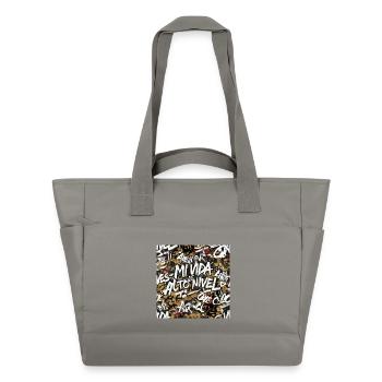 Vibrant Urban Graffiti - Water-Repellent Padded Bag - grey - Front