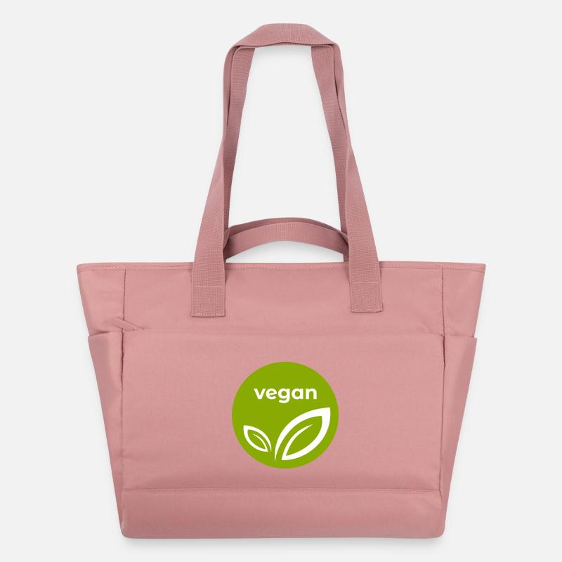 Végétalien - Sac matelassé déperlant - rose poudré